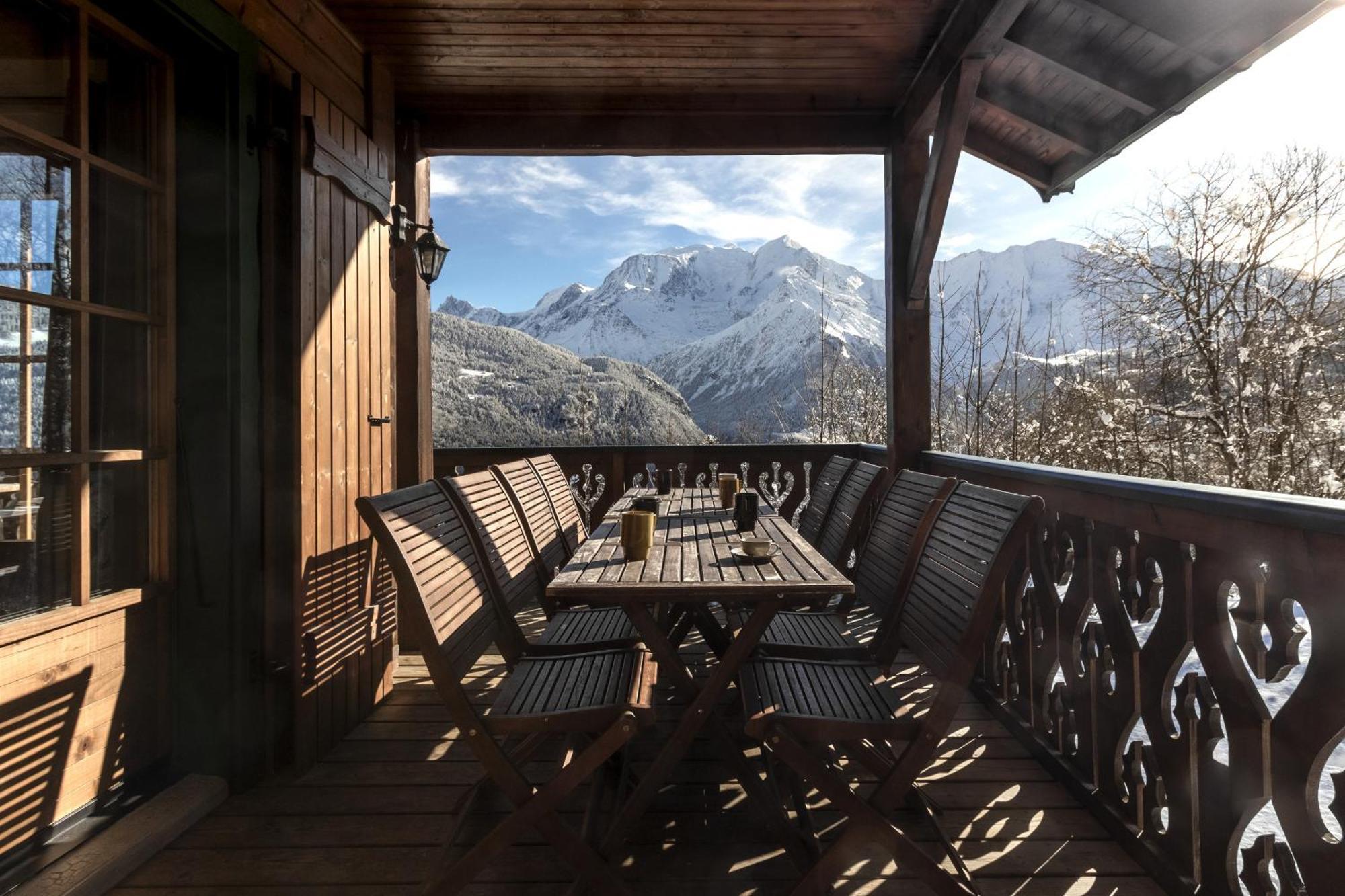 Chalet Marie Paradis Vue Mont Blanc 圣热尔韦莱班 外观 照片